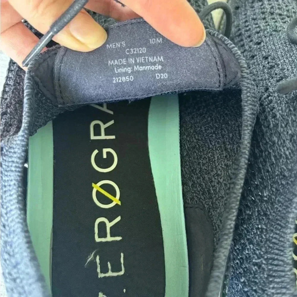 Cole Haan Shoe Mens 10 ZeroGrand Stitchlite Oxford Knit Navy Blue C32120 - Picture 7 of 7